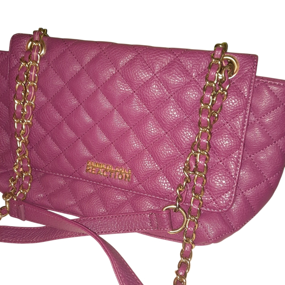 Kenneth Cole Reaction Pink Quilted Women's Bag - Picture 6 of 14